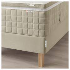Espevar Bed Combination Hidrasund Firm Tistedal Natural Queen Add To Cart Ikea Ikea Mattress Bases Mattress Springs