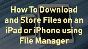 How To Download Files On Ipad Or Iphone Using File Manager Youtube