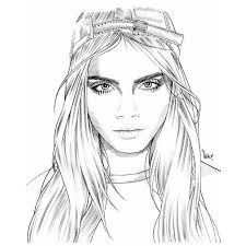 Imagen De Drawing Cara Delevingne And Art Hipster Girl Drawing Hipster Drawings Eyes Drawing Tumblr