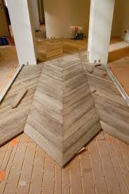 Apart from the effectiveness of the laminate floor design, we can expect more on the design. The Finish Of The Floor Gray Leached Was Conducted In The Workshop Before Installation Floor Design Waterproof Laminate Flooring Laminate Flooring In Kitchen