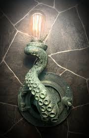 Nautical Brass Patina Tentacle Porthole Lamp Nautical Bathrooms Decor Nautical Home