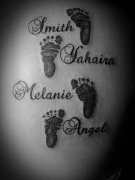 Although baby footprint tattoos are meant to memorialize the birth of your child, some parents like to make increasingly bigger footprints to show the growth as you can see, there are a number of great baby footprint tattoo ideas. Print Tattoos Foot Print Tattoo Baby Feet Tattoo Newborn Tattoo Ideas Baby Feet Tattoos Foot Tattoos Name Tattoos For Moms