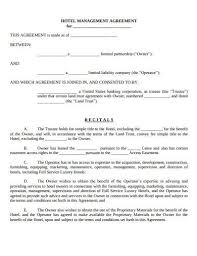 This simple website contract clearly provides terms of service for web design projects. Free 10 Hotel Management Agreement Samples In Pdf Doc