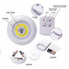 Super bright cob led lighting 200 lumens 2 ways to mount perfect for closets, basements lumens: 3w Cob Led Light 4 Pack With Remote Controller Brightness Adjustable Wireless Dimmable Touch Shopee Philippines