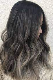 Choose a professional grade shade to dye your hair to a medium to light ash blonde. Dark Ash Blonde Black Hair With Highlights Balayage Hair Ash Black Hair Ombre