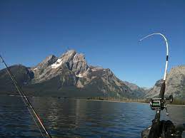 Jackson Lake Grand Teton National Park Wyoming Fishing For Trout All Mackinaw That Day Grand Teton National Park Teton National Park National Parks