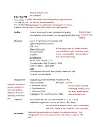 resume information