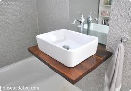 Free shipping on orders over $99! Make A Small Bathroom Look Bigger With A Floating Sink Bathroom Sink Diy Floating Bathroom Sink Walnut Floating Shelves