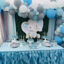 Baby Elephant Inspired For This Amazing Baby Shower Elephantb Boy Baby Shower Centerpieces Elephant Baby Shower Centerpieces Elephant Baby Shower Decorations