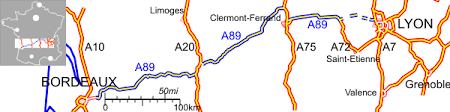 33.03 s click here for more information. Autoroute A89