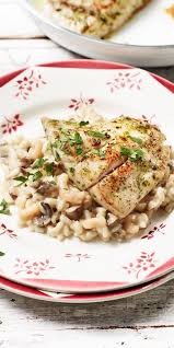 Pilzrisotto Mit Viktoriabarsch Rezept Pilzrisotto Pilz Risotto Viktoriabarsch