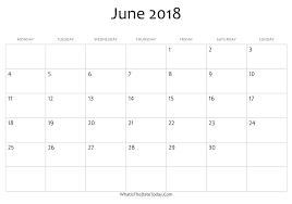 June 2018 Calendar Pdf Word Execl Vertical And Landscape Format Editable June 2018 Pr Calendar 2019 Template Calendar Printables Printable Calendar Template