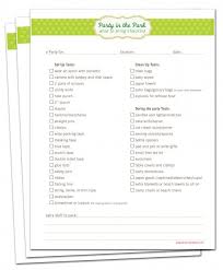 Planning A First Birthday Party Checklist Free Printable Party In The Park Checklist By Paper Cake Birthday Party Checklist Bubble Guppies Birthday Party Party Checklist