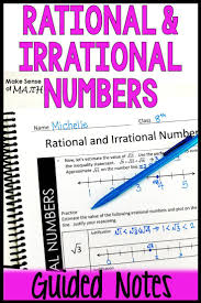 Check Out These Rational And Irrational Numbers Notes For Your 8th Grade Math And Algebra Students These Irrational Numbers Middle School Math 8th Grade Math