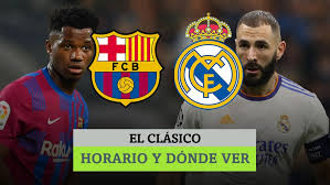 Más de un año y medio después, el real madrid volvió a disputar este miércoles un partido en su estadio sin restricciones de aforo por la pandemia. A Que Hora Juega Hoy El Barcelona Contra El Real Madrid Donde Se Puede Ver En Tv En Directo