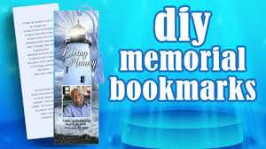 Microsoft word allows you to create an event booklet or book that looks both, professional and when done, move to paper tab and select the paper size. Memorial Bookmarks Create A Memorial Bookmark Youtube