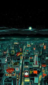 Video Game Tokyo Art Wallpaper Pixel Art Cityscape