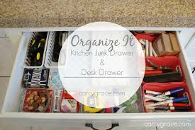 kitchen junk drawer & desk drawer