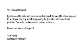 Writing A Successful Follow Up Email No Response Interview