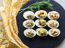 What's the best way to serve deviled eggs? 3 Healthy Ways To Do Deviled Eggs Food Network Healthy Eats Recipes Ideas And Food News Food Network