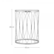Brass Metal Hawke Glass Side Table Contemporary Side Tables