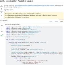 In the route builder i use from(jms:queue:top); Postfinder Mining Stack Overflow Posts To Support Software Developers Sciencedirect