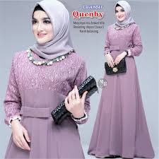 Baju muslim wanita gamis menjadi busana wajib bagi wanita muslimah yang ingin tampil cantik dan syar'i. Shaqeera Baju Kondangan Gamis Brokat Modern Baju Muslim Wanita Murah Terbaru 2020 Queenby Dress Lazada Indonesia
