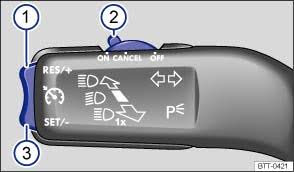 Volkswagen Touran Betriebsanleitung Geschwindigkeitsregelanlage Bedienen Geschwindigkeitsregelanlage Gra
