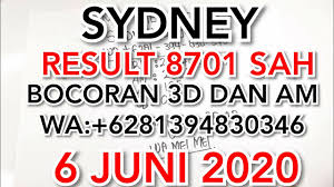 Result 8701 Sah Sydney 6 Juni 2020 Youtube