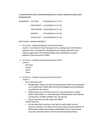Check spelling or type a new query. Contoh Soal Essay Materi Surat Lamaran Pekerjaan Dan Kunci Jawaban Jawabanku Id