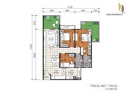 Kiara residence 2 by dash. Kiara Residence 1 Floor Plan Apartment Plans Floor Plans How To Plan