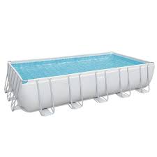 Piscine Tubulaire Rectangulaire Detachable Bestway Power Steel Avec Station De Traitement 671x366x132 Cm Brycus