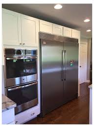 You can't post conmments that contain an email address. Large Fridge Ideas Largefridgeideas My New Kitchen Frigidaire Twins With Double Trim Kit Medallion White Icing Cabinets In 2021 Wall Oven Kitchen Kitchen Remodel