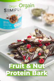 Chocolate Fruit Nut Bark Chocolate Fruit Bark Recipe Protein Powder Recipes