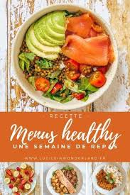 1 Semaine Dans Mon Assiette 3 7 Jours De Menus Healthy Lucile In Wonderland Recettes Healthy Rapide Idee Repas Healthy Menus Healthy