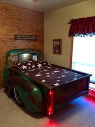 Chevy Truck Bed Modified The Bed To Fit A Full Size Mattress Instead Of A Twin Automobel Bed Chevy Fit Full Mattress Modi Bed Truck Bed Boy Car Room