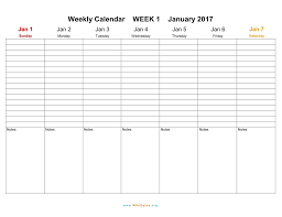Universal 4 Week Calendar Template In 2020 Weekly Calendar Template Daily Planner Template Calendar Template
