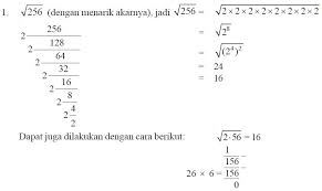 Misalnya pangkat dua dari fungsi linear x 1 adalah polinomial kuadrat x 2 2x 1. Cara Mencari Dan Menghitung Akar Kuadrat Pangkat 2 Dua Berpendidikan Com
