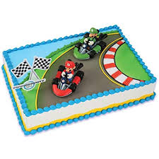 Find this pin and more on cakes by paola reyes. Mario Kart Wii Cake Topper 4 Pieces Amazon In Toys Games