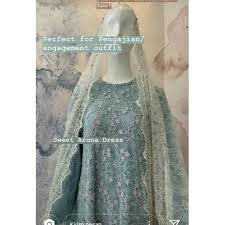 Kain Brokat Katun Semi Prancis Sentili Santily Sentily Bahan Kebaya Payet Brokat Farmawati Shopee Indonesia