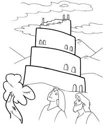 Tower Of Babel Coloring Page Kids Play Color Di 2020 Dengan Gambar