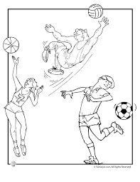 Free volleyball blocking an attack coloring page to download or print, including many other related volleyball coloring page you may like. Olympic Team Sports Basketball Soccer Volleyball Coloring Page Woo Jr Kids Activities