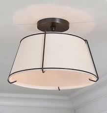 Conical 16in Drum Semi Flush Fixture Antique Brass Rejuvenation Hardware Switch Out Ceiling Lights Light Fixtures Drum Light Fixture Semi Flush Lighting