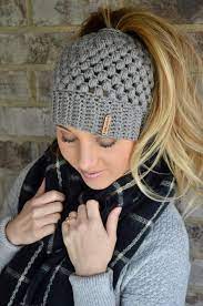 Messy Bun Beanie Mom Bun Beanie Messy Bun Hat Top Knot Etsy Bun Beanie Crochet Messy Bun Crochet Ponytail Beanie