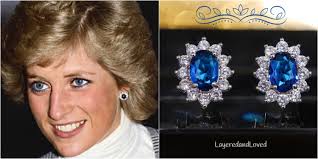 Princess Diana Inspired Sapphire Blue Earrings, Choice Sapphire, Emerald or  Pink Post Earrings, A Royal Inspiration, 1397