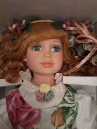 ROYAL ALBERT "ROSE" The Old Country Roses. 16" Porcelain Doll. In Box.  Excellent