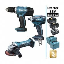Pack Starter 18v Perceuse 42nm Ddf453 Meuleuse 115mm Dga452 Visseuse A Choc 160nm Dtd146 2 Batteries 3a En 2020 Perceuse Perceuse Visseuse Perceuse Visseuse 18v