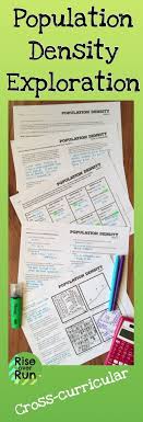Population Density Real World Activity For Geometry Density Activities Geometry High School Biology Classroom