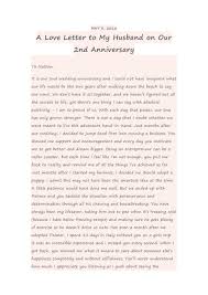 Your message should sound like you —. 50 Romantic Anniversary Letters For Him Or Her á… Templatelab