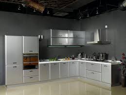 stainless steel kitchen cabinets near
